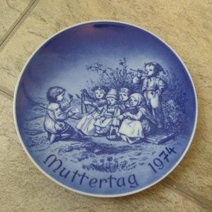 1974 German Collector's Mother's Day plate